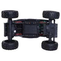 Aosom 1:12 Scale 2.4Ghz 4WD RC Rock Crawler Off-Road Electric Monster Truck - Green(m-11)