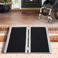 HOMCOM Versatile 3ft Motorcycle  Scooter  and Dollie Ramp for Home or Travel  600lbs(m-2)