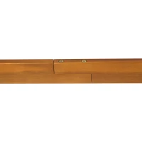 HomCom 7 Piece Acacia Wood Iconic Prairie School Style Bar Height Dining Set - Table/ 6 Stools(m-12)