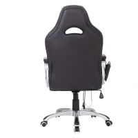 HomCom High Back Racing Style Massage Ergonomic Gaming Chair - Blue / Black(m-8)