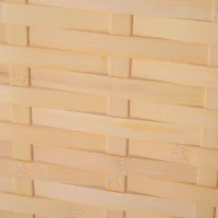 HomCom 6' 6-Panel Bamboo Screen Freestanding Room Divider(m-12)