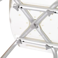 HomCom Adjustable Medical Shower Bench - White(m-8)