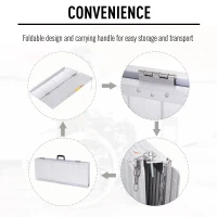 HOMCOM 3FT Aluminum Foldable Wheelchair Ramp Scooter Mobility w/ Carry Handle(m-6)