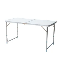 Outsunny 48" Aluminum Camping Folding Camp Table w/ Carrying Handle(m-3)