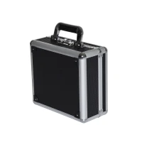 HomCom 11" Portable Aluminum Gun Case with Padded Interior and Combination Lock - Black(m-1)
