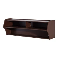 HomCom 48" Wall Mounted Floating Media Console - Brown(m-1)