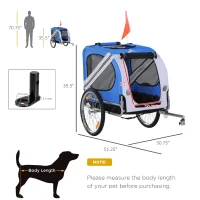 Aosom Bike Trailer Stroller & Wagon Jogger for Dogs and Pets with 3 Entrances White(m-3)