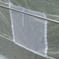 Outsunny 20x10x7ft Walk-in Outdoor Tunnel Greenhouse Portable Backyard Plant Growth Shed Warm House - White(m-13)