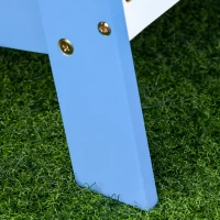 Outsunny Kids Adirondack Chair Wooden Classic Lounge Indoor for Backyard Deck Beach Garden Room 20" x 19.75" x 20.75" Blue(m-12)