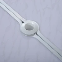 Outsunny Height Adjustable Folding Outdoor Picnic Table w/ 4 Seats - White and Silver(m-8)