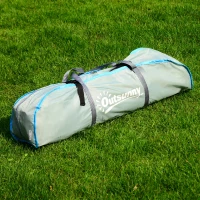 Outsunny 7' x 6' 2-Person Instant Tent with Rainfly - Green / Sky Blue(m-5)