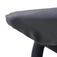 Outsunny Modern Outdoor Relax Deck/Patio Swing Chairs with 2 Separate Seats and Removable Shade Canopy -  Grey and Black(m-6)