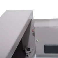 HomCom 12” x 8” x 4” Top Opening Drawer Digital Passcode Safe Home Security Storage With Emergency Keys(m-11)