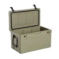 Outsunny 64 Quart Rotomolded Outdoor Portable Camping Cooler and Ice Chest Box(m-1)