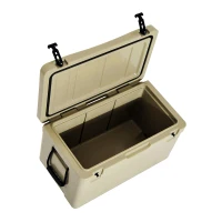 Outsunny 64 Quart Rotomolded Outdoor Portable Camping Cooler and Ice Chest Box(m-8)