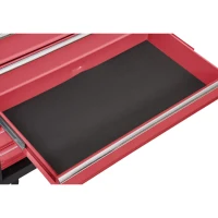 HomCom Garage Rolling Tool Chest Cabinet with 16 Drawers - Black and Red(m-8)