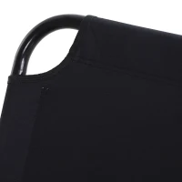 Outsunny Folding Reclining Lawn Chaise Lounge, Adjustable Backrest, Portable Outdoor Chair, Black(m-7)