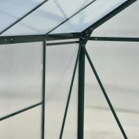 Outsunny 6' x 8' x 7' Polycarbonate Portable Walk-In Garden Greenhouse(m-9)