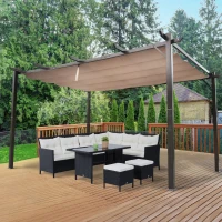 Outsunny 10' x 13' Outdoor Pergola Gazebo, Backyard Sunshade Canopy Cover(m-1)