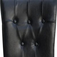 HomCom 42" Modern Bar Height Faux Leather Tall Dining Chair Stool - Black(m-8)