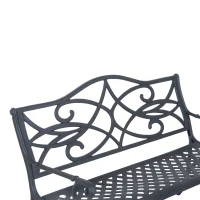 Outsunny 49" Decorative Outdoor Garden Bench(m-5)