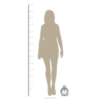 Stratton Dorothy Vintage Blue Metal Table Clock(m-4)