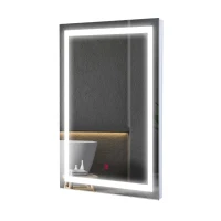 HomCom Modern Touch Activated MUA 36" Illuminated Mounted Bathroom Wall Mirror Defogger - Clear(m-11)