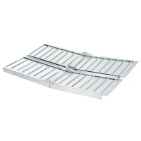 HomCom 8' Portable Traveling Convenient Mobility Ramp Carpeted Aluminum Side Walls Folding(m-6)