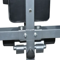 Soozier 80" Full Body Fitness Gear Power Tower Home Gym Fitness with Adjustable Sit-Up Bench(m-12)