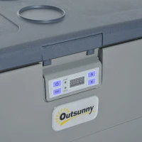 Outsunny Car Refrigerator - Portable 12v / 24v Electric Icebox Freezer (35 Quart)(m-11)