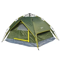 Outsunny Lightweight Pop-Up 3-Season Camping Hiking 2 Person Tent And Rainfly Shelter - Green(m-1)