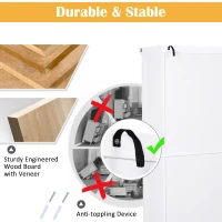 HOMCOM 72" H Traditional Colonial Freestanding Wood Kitchen Pantry with 1 Center Drawer and 2 Cabinets - White(m-7)