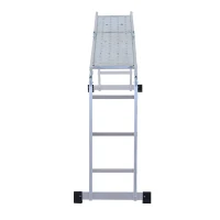 HomCom 12' Multi-Purpose Folding Scaffold Step Ladder(m-3)