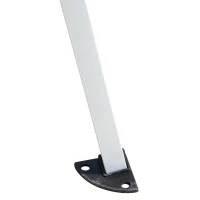 Outsunny 10' x 10' Easy Set Pop Up Canopy Tent Cover with Slanted Legs and Carrying Bag - White(m-6)