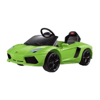 Lamborghini Aventador Kids 6v Electric Battery Powered Ride On Toy Car with Parent Remote Control - Green(m-1)