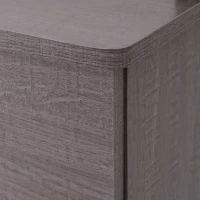 HomCom 70” Modern Free Standing Kitchen Pantry Storage Cabinet - Dark Grey Wood Grain(m-9)