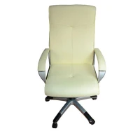 HomCom Synthetic Leather Computer Office Chair Cream - 3462(m-1)