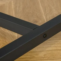 HOMCOM Two Person Computer Writing Desk, Double Workstation for Home Office, Oak(m-13)