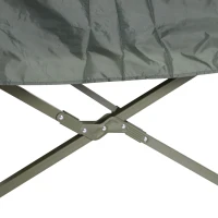 Outsunny Portable 1 Person Raised Camping Tent Cot Combination for Fishing and Hunting - Green(m-10)