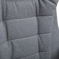 Vinsetto Adjustable Reclining Heating Massage Office Chair Linen Fabric - Grey(m-18)