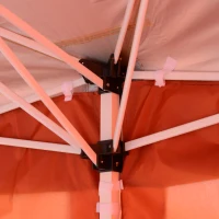 Outsunny 10' x 20' Pop Up Canopy Party Tent with 4 Removable Sidewalls - Rust Red(m-10)
