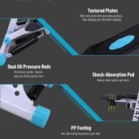 Soozier Adjustable Twist Gym Stepper  w/ Handle Bar and LCD Monitor(m-7)