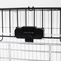 PawHut 32" Indoor Rabbit Cage Small Animal House Habitat with Wheels(m-13)