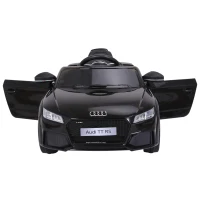 Open Box Aosom 6V Audi TT RS Kids Electric Sports Car Ride On Toy One Seat with Remote Control - Black(m-4)