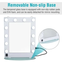 HomCom LED Lighted Make-Up Vanity Mirror - White(m-7)