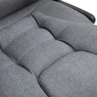 Vinsetto Adjustable Reclining Heating Massage Office Chair Linen Fabric - Grey(m-17)