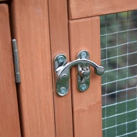 PawHut 62" Wooden Outdoor Rabbit Hutch with Detachable Run and Elevated Main House(m-12)