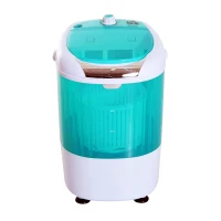 HomCom 2-In-1 Electric 5.5 Pound Capacity Mini Portable Washing Machine And Air Spin Dryer - Green(m-4)