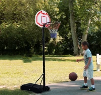 Soozier Outdoor Height Adjustable Portable Junior Basketball Hoop System Moveable Athletic Basketball Stand(m-2)