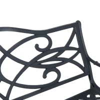 Outsunny 49" Decorative Outdoor Garden Bench(m-9)